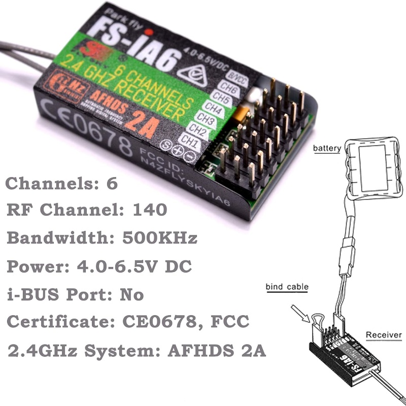 Flysky FS-IA6 Receiver 6CH Dua – обзор и цена Fpv Drone Battery