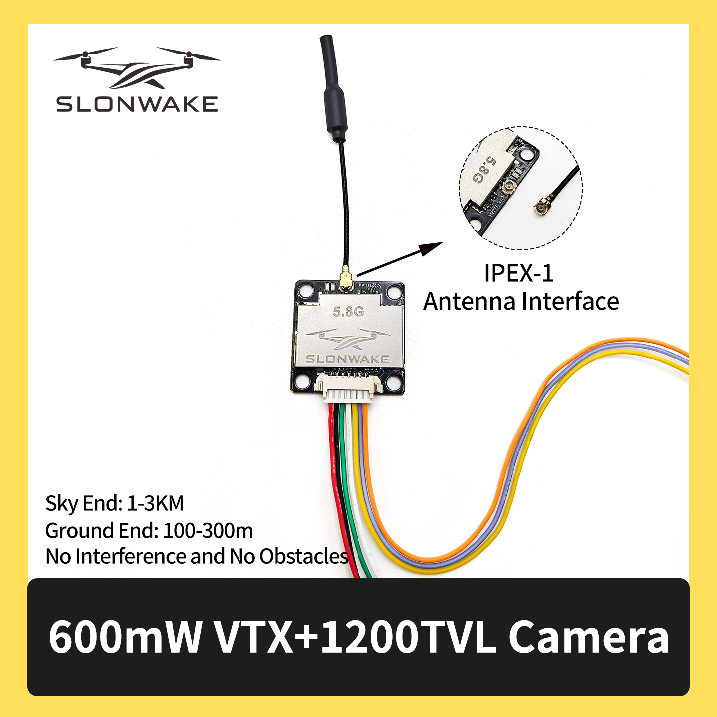 SLONWAKE 5.8G 600mW 7-24V FPV  – обзор и цена Fpv Drone Receiver