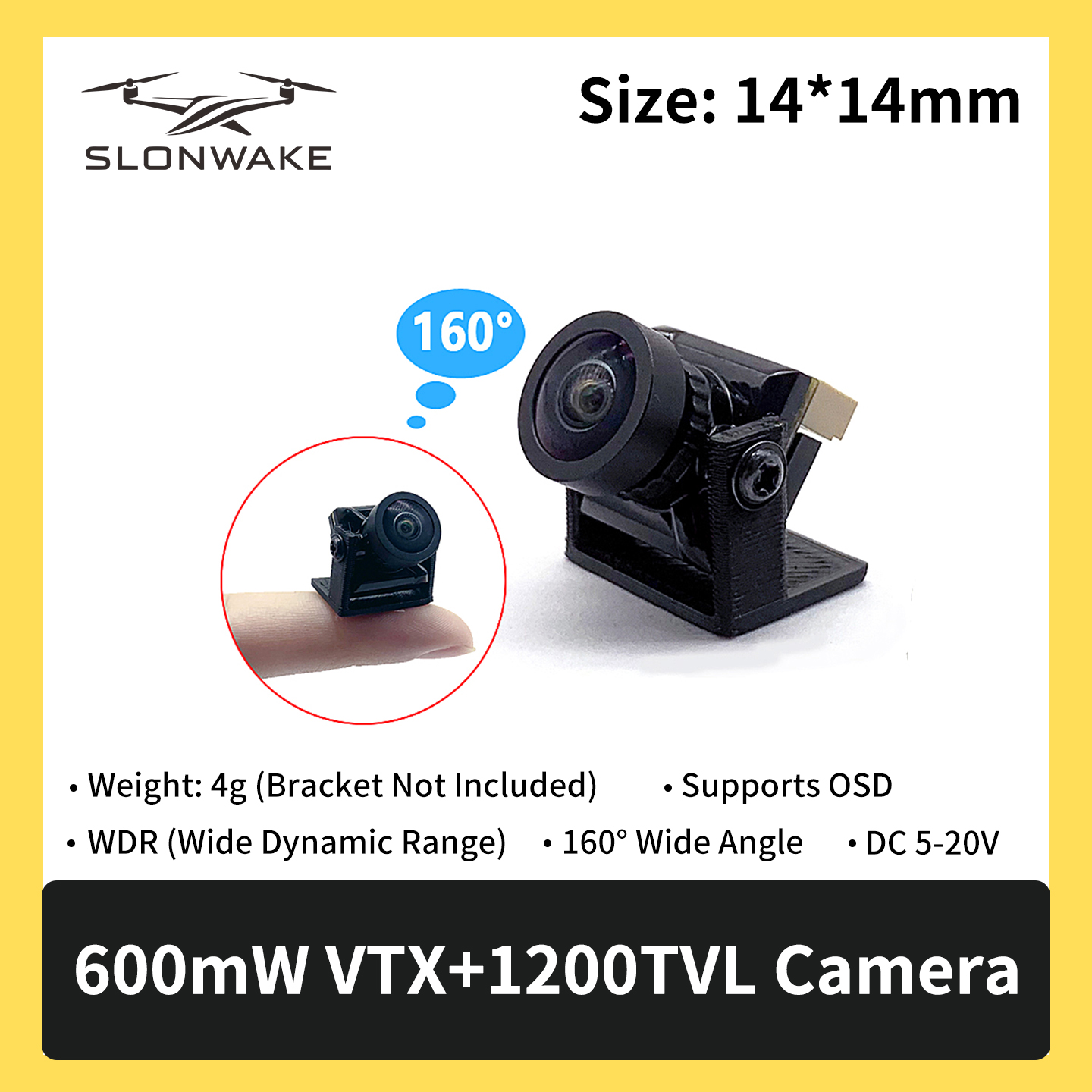 SLONWAKE 5.8G 600mW 7-24V FPV  – обзор и цена Fpv Drone Receiver
