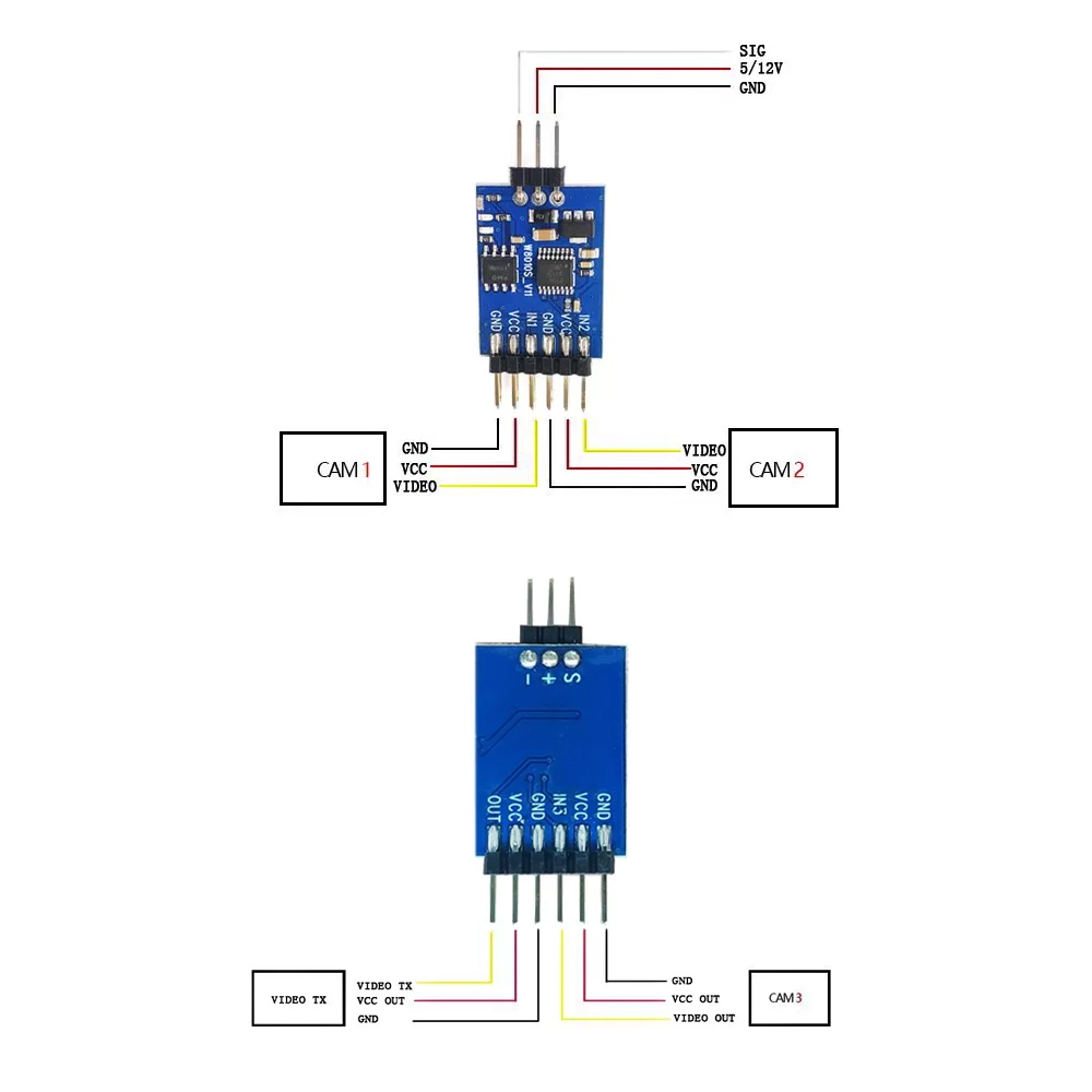 5.8G 3 Channel Video Switcher  – обзор и цена Fpv Drone Battery