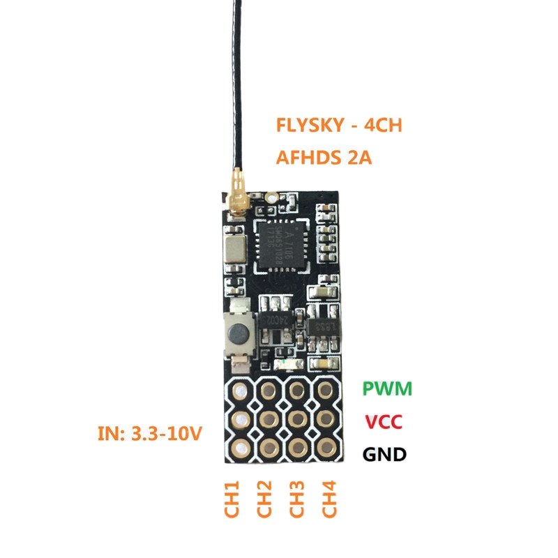 Flysky FS2A Mini Receiver 4CH  – обзор и цена Fpv Drone Flight Controller