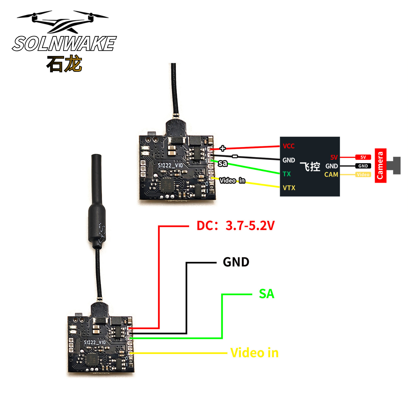 SLONWAKE Nano 5.8G 48CH 200mW  – обзор и цена Fpv Drone Vtx
