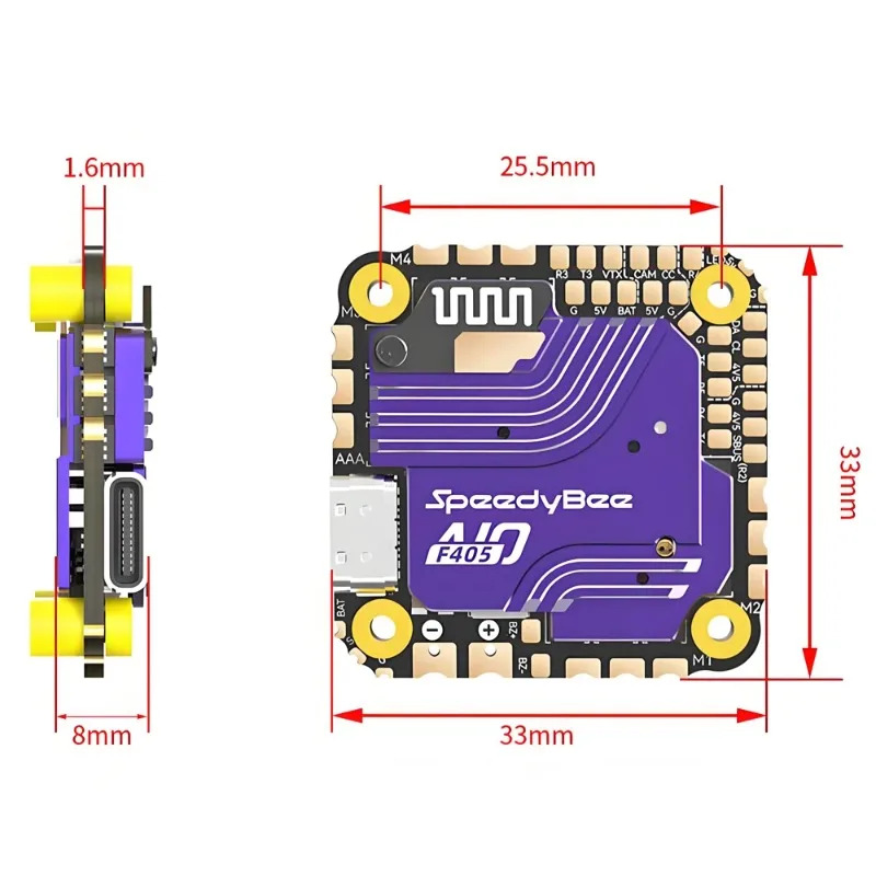 SpeedyBee F405 AIO Flight Cont – обзор и цена Fpv Drone Flight Controller